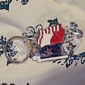 Texas flag keychain
